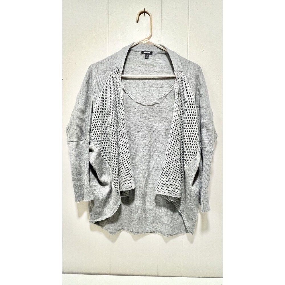 Seventeen Open Front Cardigan Gray Sweater Size L